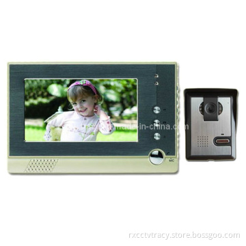 7 Inch Digital HD Color Video Door Phone with Outdoor IR Nightvision 600tvl Camera (RX-709C1)